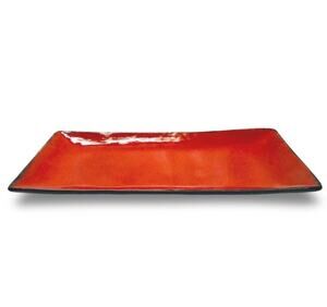 Enameled Ceramic Serving Tray
